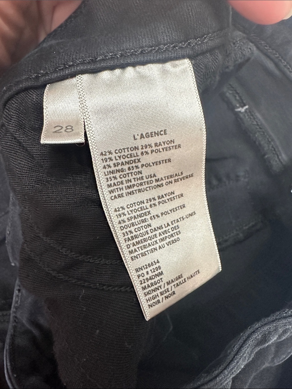 Lagence Black Skinny High Rise Jeans Size 28
Stretchy - Picture 7 of 10